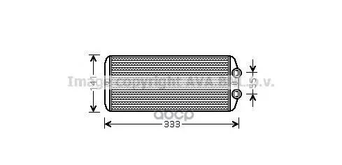 Ava Pe6312_радиатор Печки! Citroen Berlingo/C4 Picasso, Peugeot Partner All 06 Ava Pe6312 Ava арт. PE6312