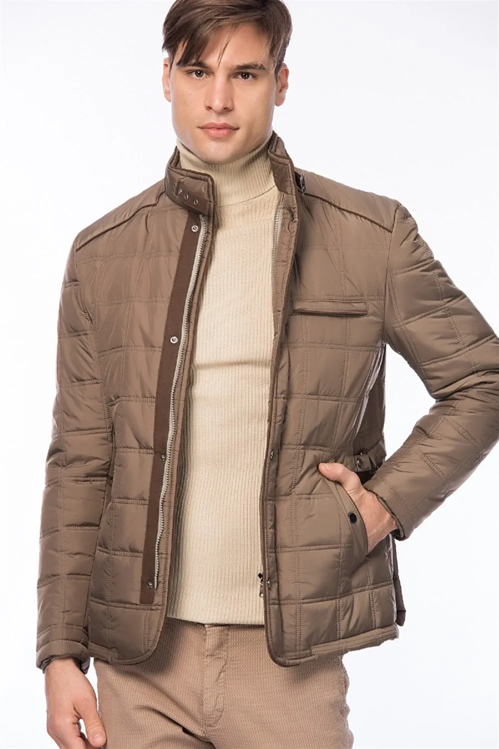M8600 DEWBERRY пальто-бежевый