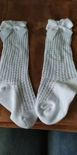Calcetines para niños y niñas de 0 a 3 años, medias hasta la rodilla, calentador de piernas, Lazo de cinta, algodón, elásticos, bonitos