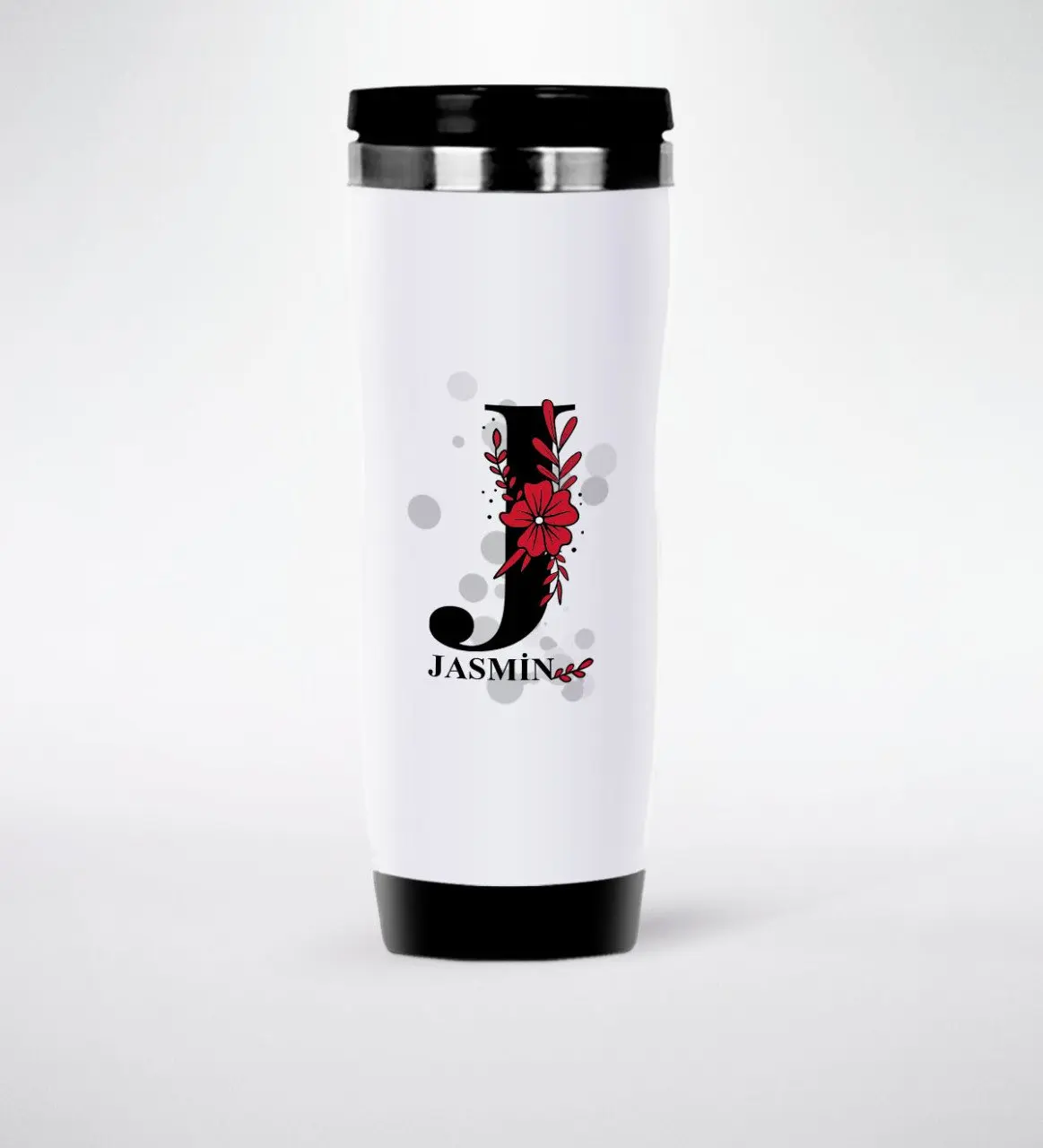 Personalized J Head Case and Is Steel Thermos Cup | Дом и сад