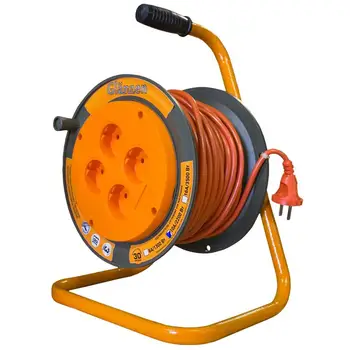 

Удлинитель силовой на катушке GLANZEN 4 гн. КГ 3х1,5 арт. EB-30-009