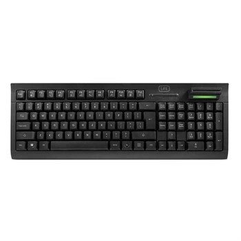 

Keyboard with Reader 1LIFE 1IFEKBSMTCRDES USB Black