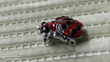 Insect Brooch Jewelry-Ladybug-Brooch Rhinestone Handmade High-Quality Female Animal Oil
