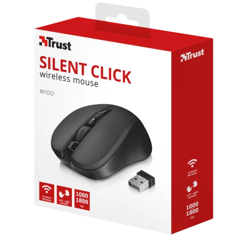Мышь Mydo Silent Click 21869 бесшумная black