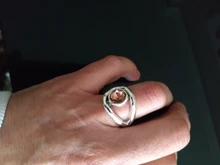 Anslow-Vinatge de diseño creativo de moda, anillos de cristal chapados en plata antigua de 8mm, joya accesorio para boda de aniversario LOW0065AR