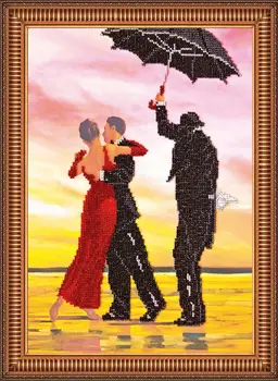 

Av-212 set for embroidery with beads 'abris art' 'under the rain', 30*35,5 cm