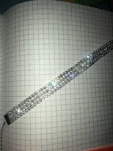 Joyería de moda Punk Hip Hop para hombre y mujer, Gargantilla de malla con elementos para el cuello, Collar con broche de langosta de cristal con incrustaciones de diamantes de imitación