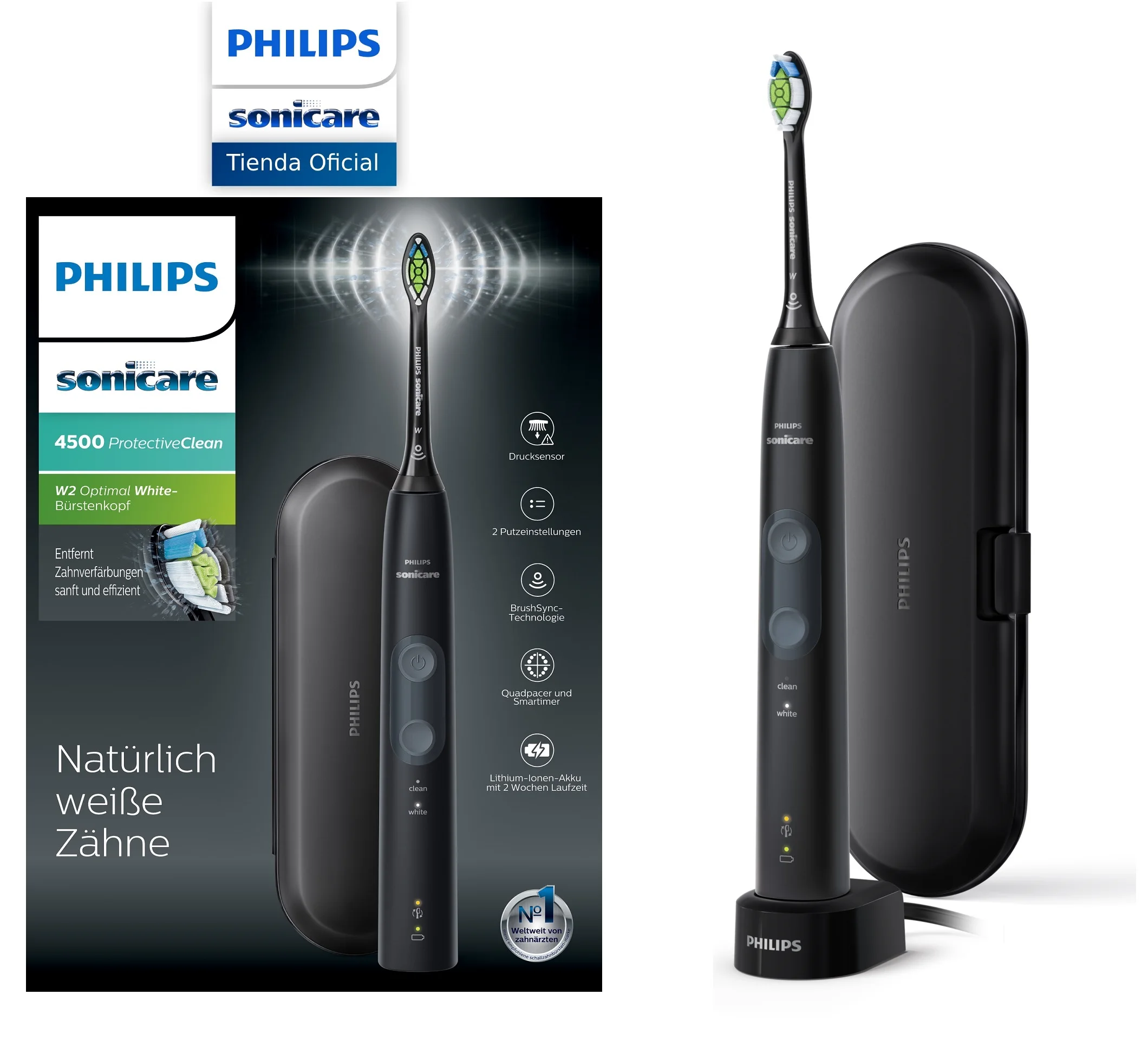 Electrics Toothbrush Philips Sonicare Protective Clean 4500 HX6830/53 Electrics Toothbrush Philips Sonicare Protective Clean 4500 HX6830/53