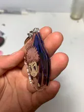 Llavero acrílico transparente de doble cara de dibujos animados, jujutsu, kaisen