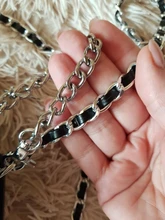 Bolso con asa de cuero de alta calidad, bolso con correa, hardware, piezas para mochilas, bolso con correa, cinturón de cadena