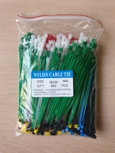Cable-Organizer Wire-Strap Zip-Ties Ties-Color Self-Locking-Cable Velcro Plastic Nylon