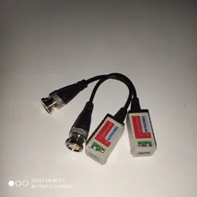 2 uds (1 pares) AHD/CVI/TVI torcido BNC CCTV vídeo Balun pasivo transceptores de fibra óptica UTP Balun BNC Cat5 CCTV UTP vídeo Balun