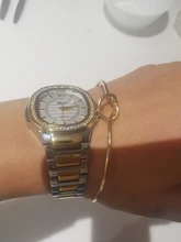 Geneva 2020-Reloj para mujer de lujo, cuarzo con diamantes, pulsera, dorado, cronógrafo femenino