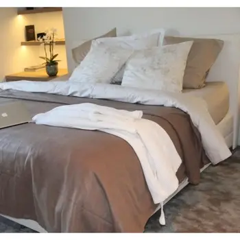 

Fleece Blanket 350g / m²-180x220cm-Coconut