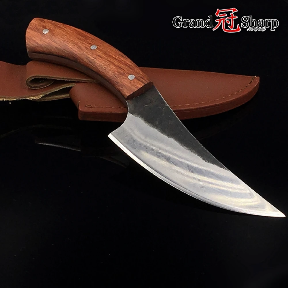 Billige Boning Messer Handgemachte Geschmiedet Gehämmert Chef Küche Messer BBQ Werkzeuge Metzger Fleisch Cleaver Outdoor Camping Gadgets Hause Kochen