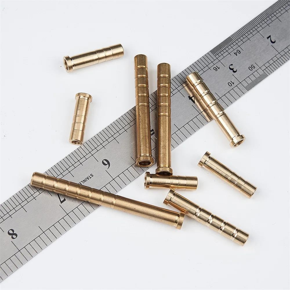 6 stücke Bogenschießen Einsatz Kupfer Verbinden 37/50/100/150/200 sKorn Fit Für Durchmesser 6,2mm Pfeil Welle Jagd Schießen Zubehör – Detail 16