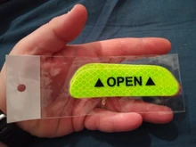 Pegatinas de seguridad universales para puerta de coche, cinta reflectante de alta apertura, marca de advertencia, accesorios de Exterior para conducción automática, 4 Uds.