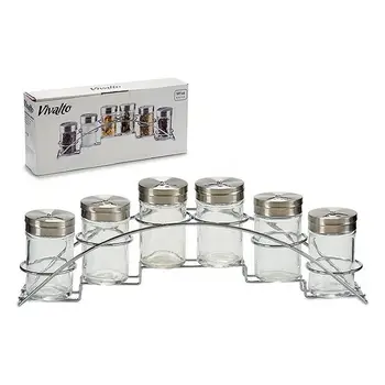 

Stainless Steel Spice Rack Vivalto (6 Pieces) (6,5 x 12 x 35 cm)
