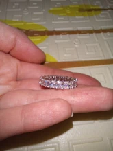 Huitan-anillo de compromiso con Circonia cúbica para mujer, sortija de compromiso, de boda, de lujo, cuadrado, Micro pavé, promesa de amor, gran oferta