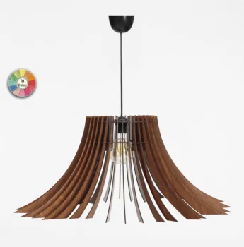 

Modern Chandelier Lighting - Wood Pendant Light - Decorative Ceiling Light Fixture - Geometric Lamp - Wooden Lamp - Contemporary