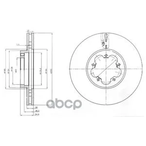 Тормозной Диск Bg4006 Delphi арт. BG4006