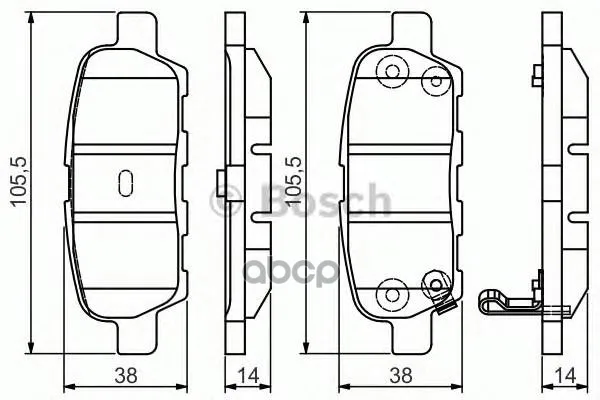 Колодки Тормозные Дисковые Premium 2, Задн, Infiniti: G 02- Nissan: Murano 07- Bosch арт. 0986495089