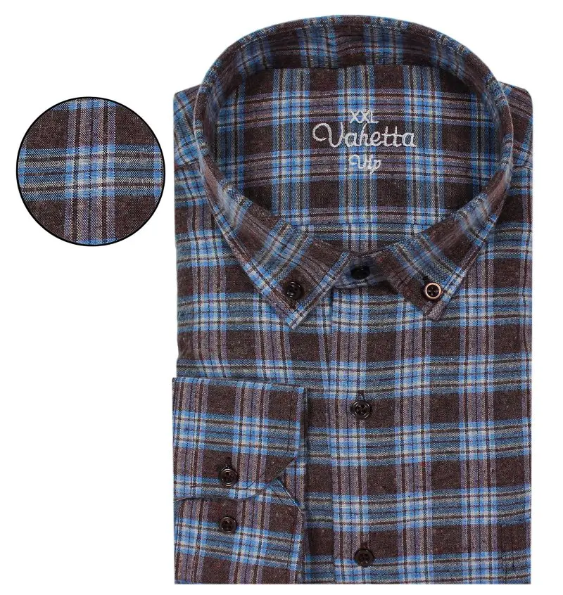 

Varetta Men's Clothing Plus Large Size 8XL 7XL 6XL 5XL 4XL Mens Business Casual Long Sleeved Shirt Classic Striped Male Social Dress Shirts Autumn New Quality Fine Plaid Business Casual Winter Shirt Large Size Loose