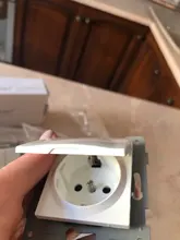 Curtain Switch-Socket Back-Wallpad White-Button French Free-Combination Round Reset DIY
