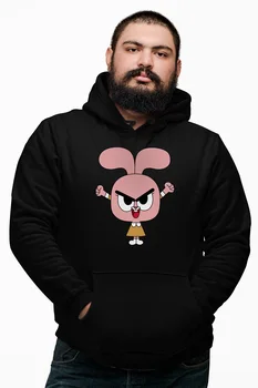 

Angemiel Wear Anais Watterson Black Male Hooded Sweatshirt