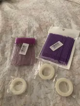 Juego de pinceles desechables para extensión de pestañas, kit de 100 unidades de cepillos para extensión de pestañas, microcepillos de hisopo, herramientas individuales de eliminación de pestañas, aplicadores