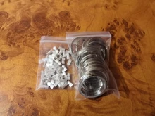 Anillos de gancho de Metal de 1,5x25mm para fabricación de llaveros, 20 Uds. Tecla dividida, joyería hecha a mano, conectores, accesorios de alta calidad