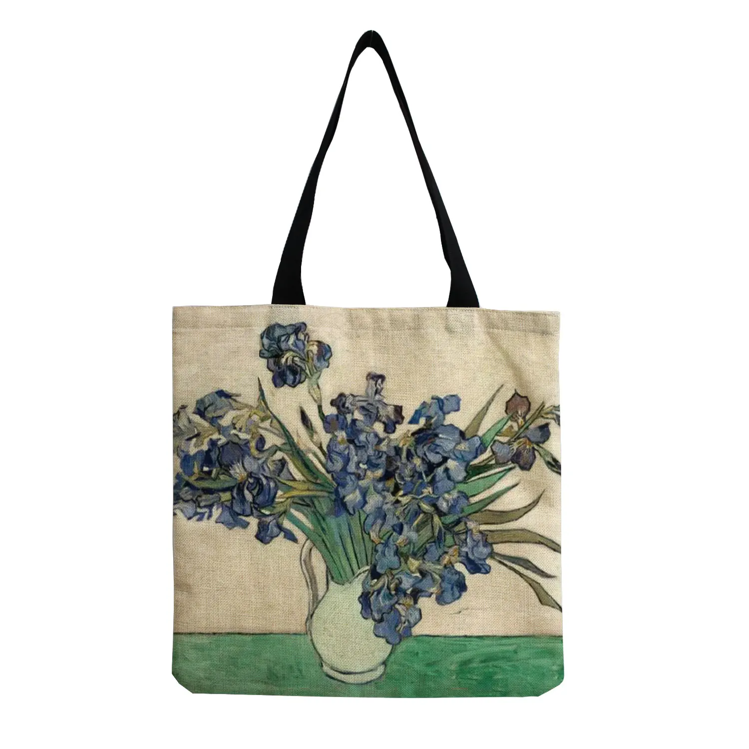 New Van Gogh Oil Painting Retro Tote Bag Retro Art Fashion Travel Bag Women Leisure Eco Shopping High Quality Foldable Handbag 