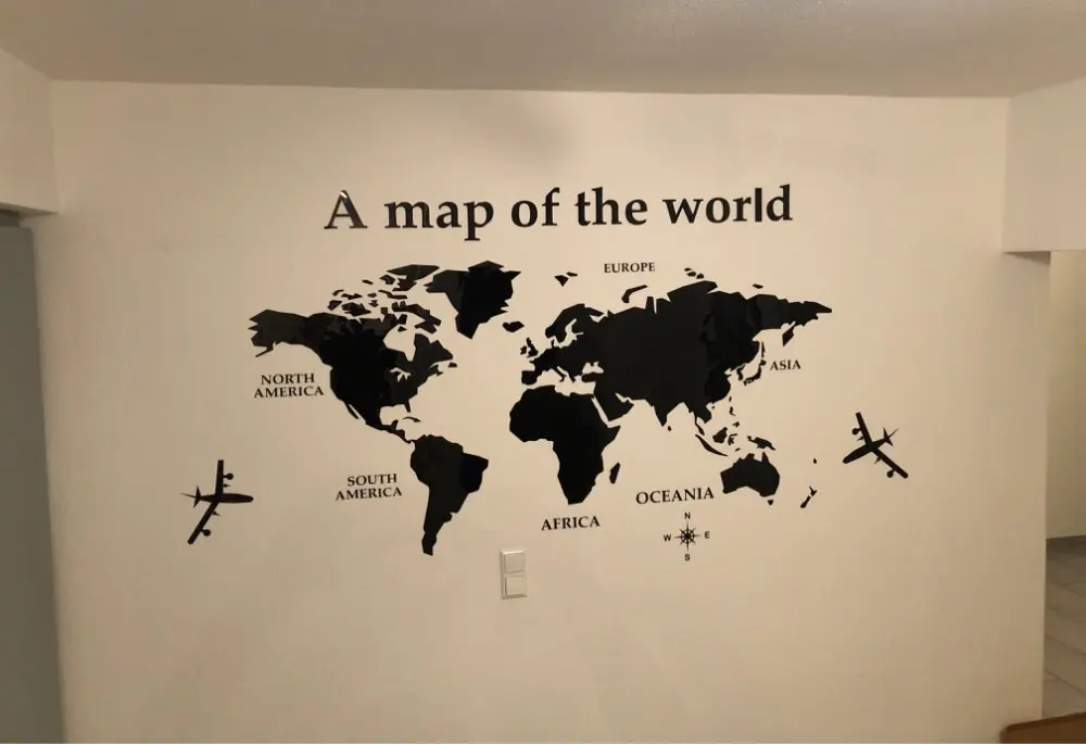 3D World Map Acrylic Wall Decor – The Wall Art Guys
