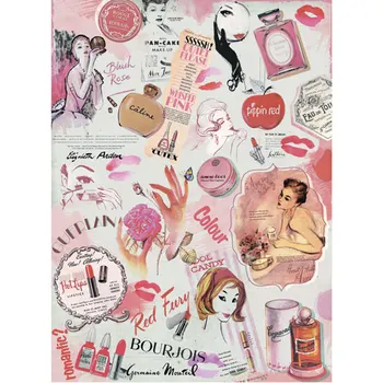 

Rice paper for Decoupage "" craft Premier "", A3, 25 g/m, "Red Lipstick" "cp09255