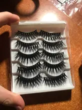 5 pares de pestañas de visón pestañas falsas pestañas volumen dramático pestañas extensión de pestañas falsas