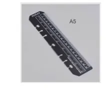 2 unids/set transparente elástico separador placa Base para A5 Personal A7 anillos Notebook 6 agujero de hoja suelta diario