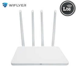 Wiflyer – routeur wi fi sans fil 4G LTE, 1200Mbps, double bande, carte SIM, Hotspot d'accès Internet, 4 antennes à Gain élevé 