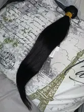 Extensiones de cabello humano con cierre de hueso, extensiones de cabello humano liso, con cierre, hecho a mano