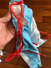 Print Swimwear Beachwear Bathing-Suit Women Sexy Momokini Summer Brazilian LI-FI Padded