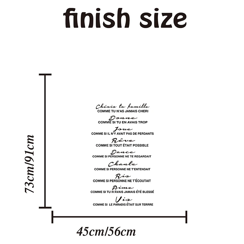 French Stair Staircase Stickers   Cheris Ta Famille French Quote Cherish Your Family Floor Stair Decal Vinyl Home Decor (1)
