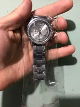 Reloj de lujo con diamantes de Ginebra para Mujer, cronógrafo de cuarzo con tachuelas de acero y tres ojos, a la moda