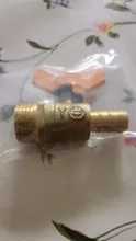 12mm Hose Barb x 1/2 BSP Male Thread Two Way Brass Ball Valve For Oil Water Air