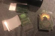 Fundas de cartas para juego de mesa mágico, Protector de cartas de póker, Tarot, tres reinos, 65mm, 90mm, 100 unids/lote