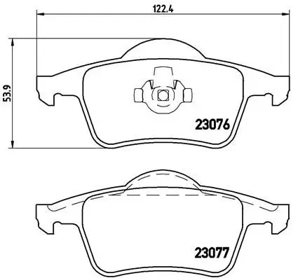 Колодки тормозные VOLVO S60 00-/S80 98-06/V70 97-/XC70 97- задни