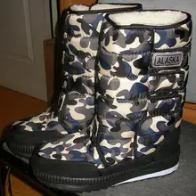 Female Boots Winter Shoes Thigh Waterproof Fashion Women Plush Thick Fur Non-Slip Warm