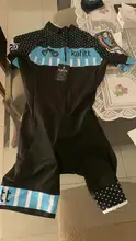 Conjunto de equipo profesional de triatlón para mujer, sudadera de manga corta, medias sexys de una pieza, traje de baño para montar en bicicleta