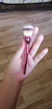 Mini Love-brocha de maquillaje en forma de corazón rosa, crema líquida suave en polvo, base, aerógrafo, cosmética, herramienta de belleza