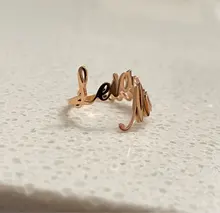 Anillo de nombre doble personalizado, anillo de nombre personalizado para bebé, parejas, nombres en anillo, regalo de Navidad, familia, madre