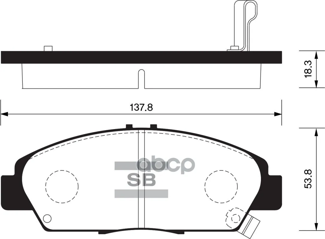 Колодки Тормозные Передние Sangsin Brake Sp1431 Sangsin brake арт. SP1431