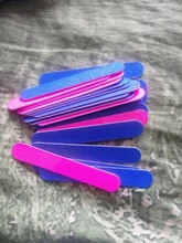 Mini limas 20 piezas para uñas, herramientas de manicura, limas artificiales, desmaquillantes desechables para cutículas, callos de media luna delgados